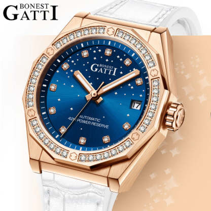 BONEST GATTI Automatic Citizen Movement Star Dial Diamond Bezel Women's Automatic Mechanical Watch BG8902