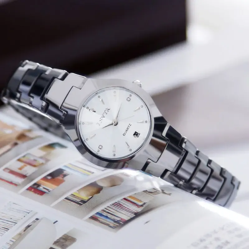 Alloy Steel Color Men's Quartz Calendar Date Watch Women's Couple Lover Watches Relojes Para Mujer Women's Wrist Watch