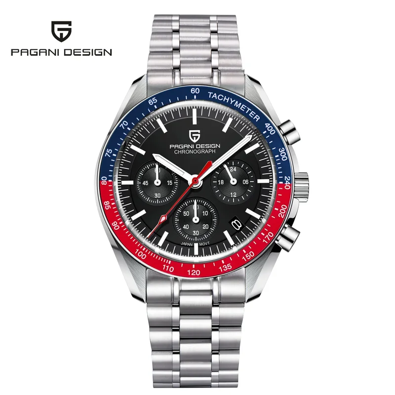 Pagani design 2024 new men's watches top luxury quartz watch for men Auto Date Speed chronograph ar Sapphire mirror wrist watch