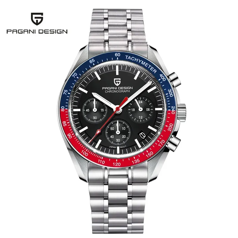 Pagani design 2024 new men's watches top luxury quartz watch for men Auto Date Speed chronograph ar Sapphire mirror wrist watch