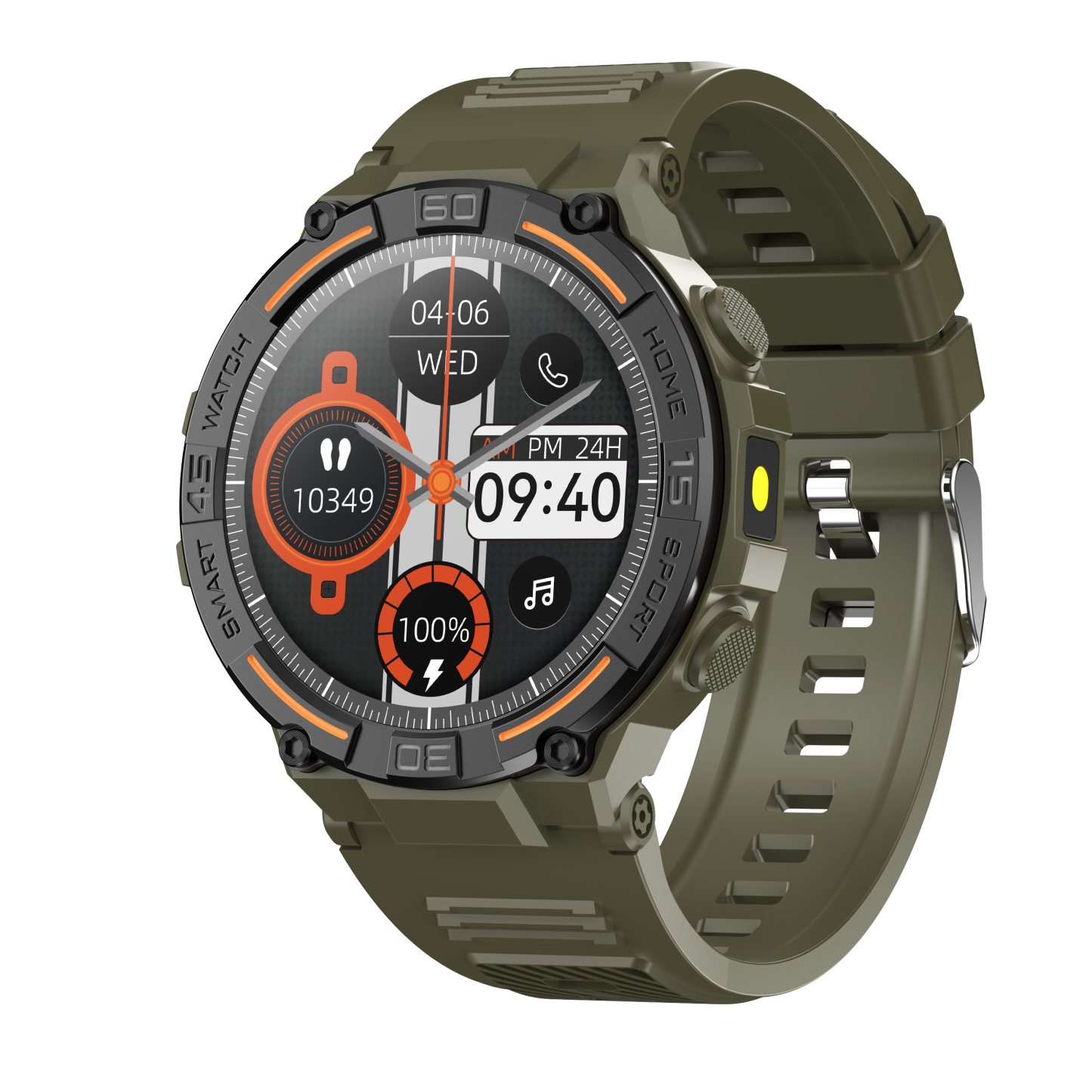 Sports Smart Watch For Men: LED Lighting, Answer/Make Calls, Outdoor Sports Watch, Fitness Tracker, Pedometer