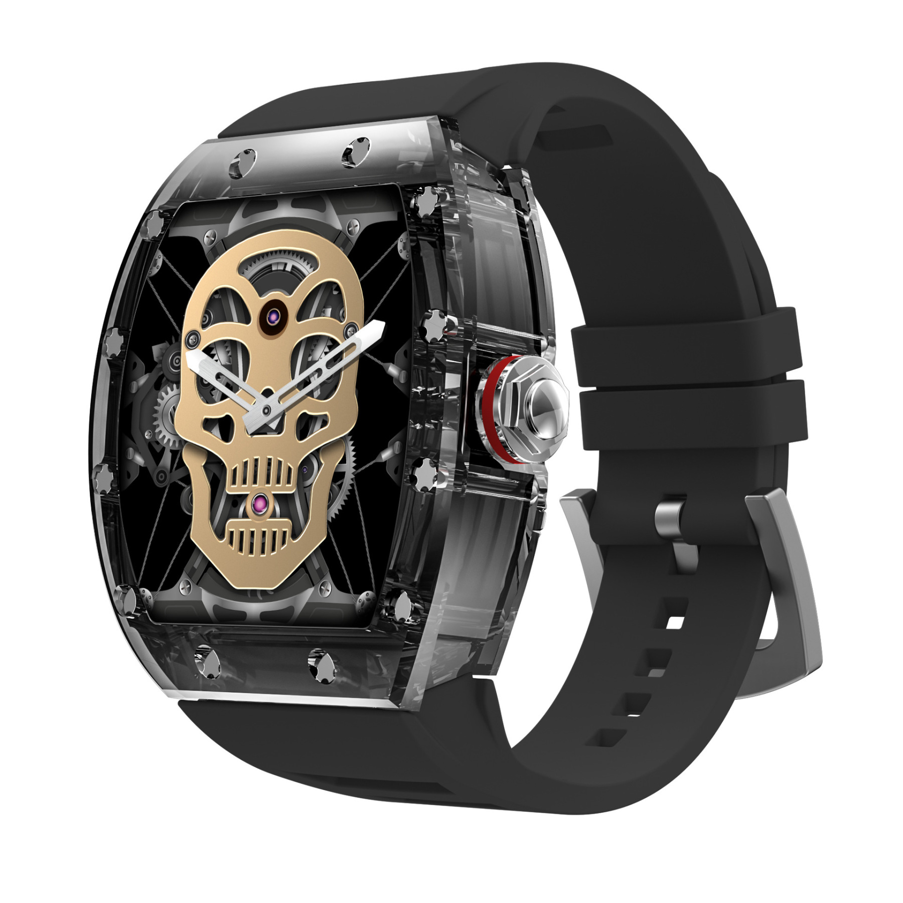 Richard Barrel Yd5 Smart Watch Transparent Case Cool Mechanical Watch Alipay Offline Payment NFC Bracelet