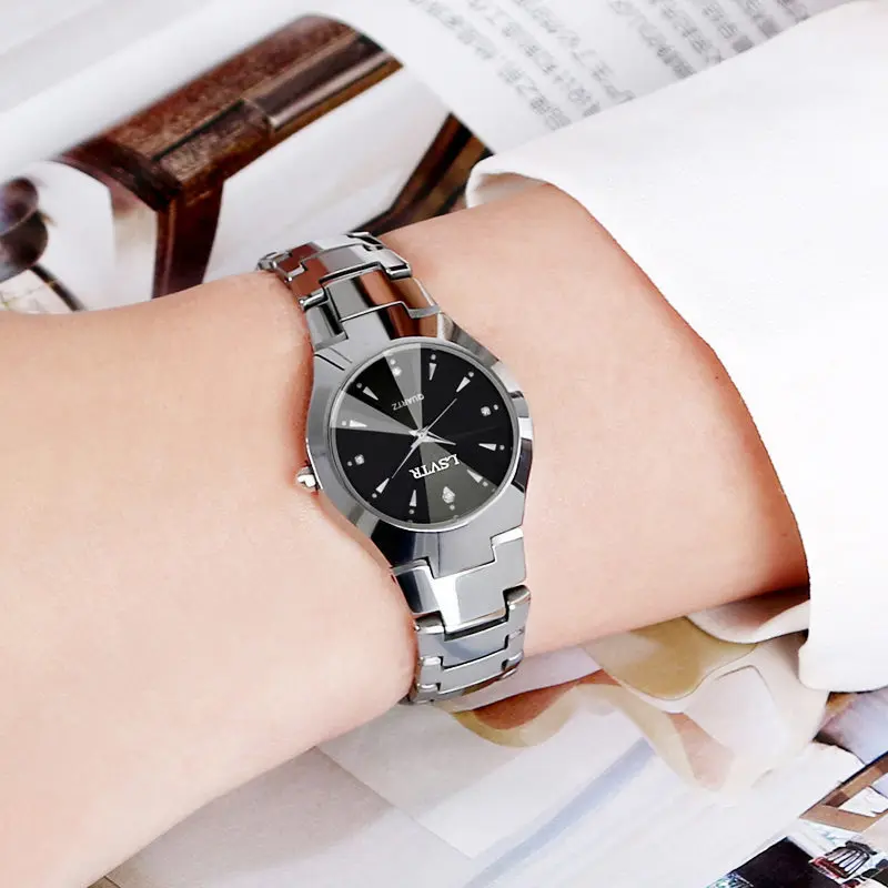 Alloy Steel Color Men's Quartz Calendar Date Watch Women's Couple Lover Watches Relojes Para Mujer Women's Wrist Watch