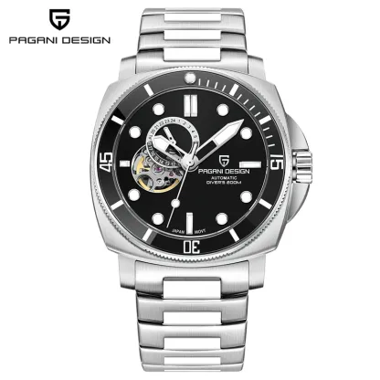 Pd1736 Pagani design 2024 men automatic mechanical watch casual fashion Sapphire stainless steel diving TMI nh39 Reloj Hombre
