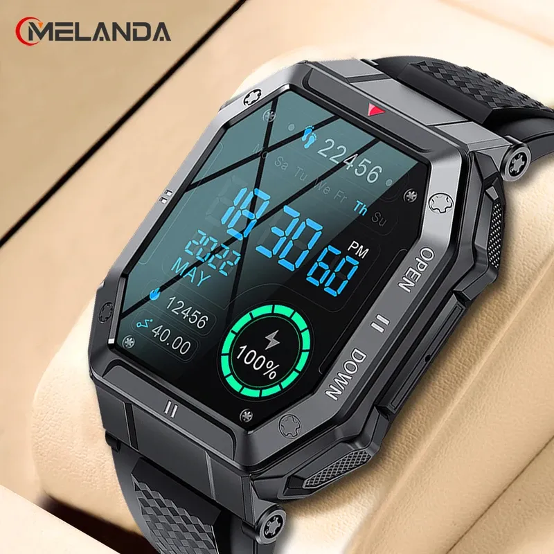 Hit 2022 new Bluetooth call smart watch men sports fitness tracker custom dial IP68 waterproof smartwatch for Android iOS