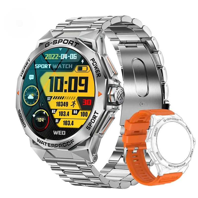 Hit 1.43 "AMOLED HD screen new Bluetooth call smart watch sports fitness tracker health monitor smart watch for Android iOS