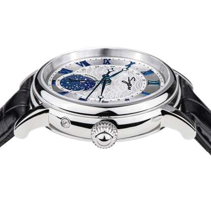 MoonPhase Master SU2108SZ Stainless-Steel Moon Phase Blue Indices-TIME.SHOP