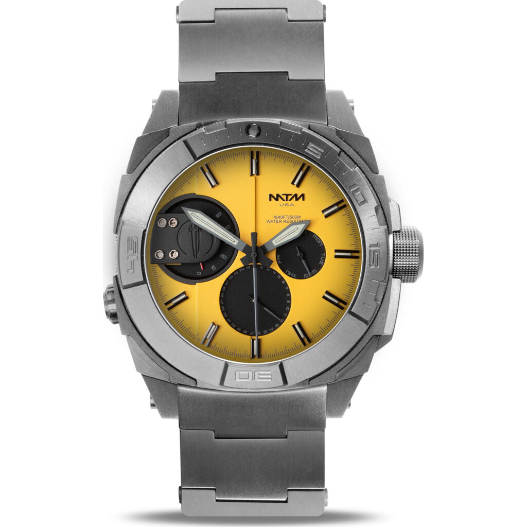 MTM Special Ops US744X Watch | Silver/Yellow/Titanium-TIME.SHOP