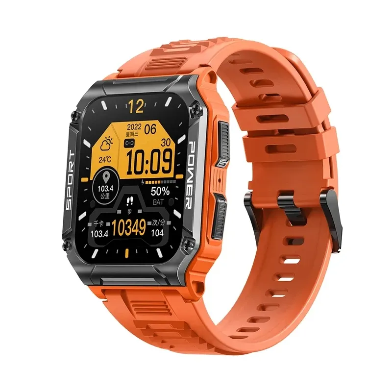 Hit 1.95 "new Bluetooth call smart watch men sport fitness tracker compass weather IP68 waterproof male smartwatch 400mAh