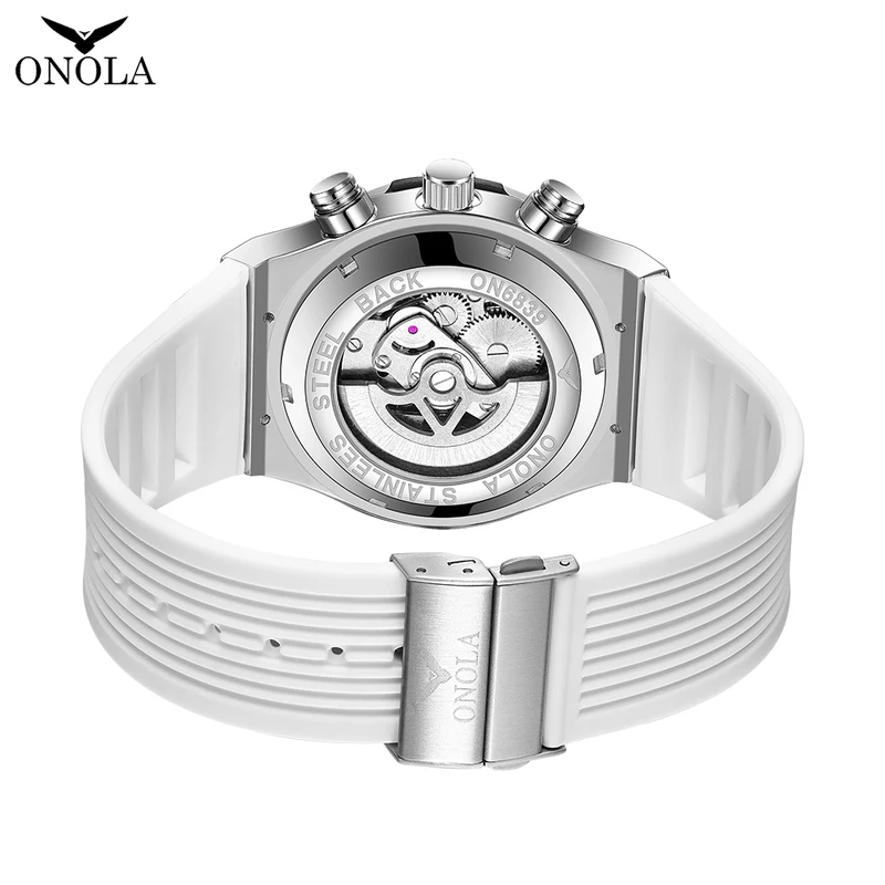 Onola Luxury automatic Mechanica watch for mens sports waterproof clocks fashion Rainbow Diamond AAA wristwatches Reloj 2023 New
