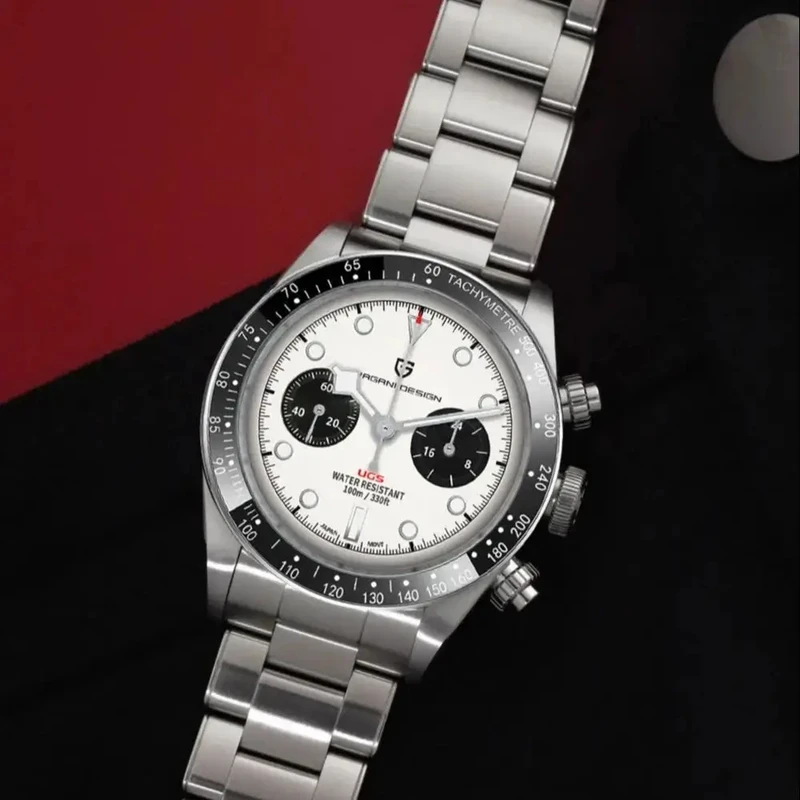 PAGANI DESIGN 2023 New BB Panda Retor Top Luxury Quartz Watch For Men Sport Chronograph AR Sapphire Glass Men's watch