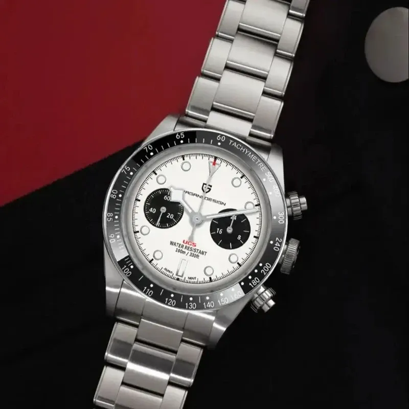 PAGANI DESIGN 2023 New BB Panda Retor Top Luxury Quartz Watch For Men Sport Chronograph AR Sapphire Glass Men's watch