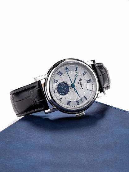 MoonPhase Master SU2108SZ Stainless-Steel Moon Phase Blue Indices-TIME.SHOP