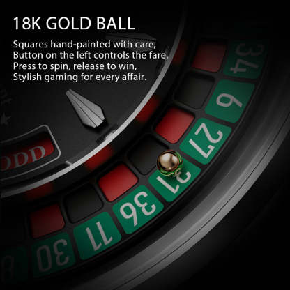 Lucky Harvey Automaton Player Series Silver European Roulette 18K GOLD BALL Automatic Watch
