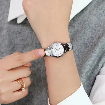 Alloy Steel Color Men's Quartz Calendar Date Watch Women's Couple Lover Watches Relojes Para Mujer Women's Wrist Watch