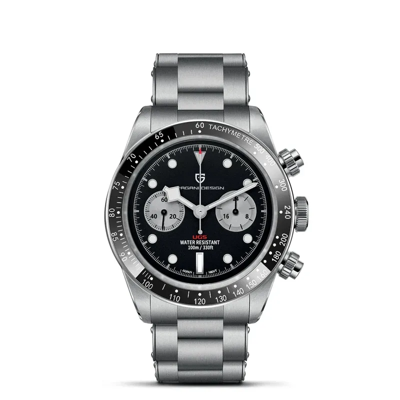 PAGANI DESIGN 2023 New BB Panda Retor Top Luxury Quartz Watch For Men Sport Chronograph AR Sapphire Glass Men's watch