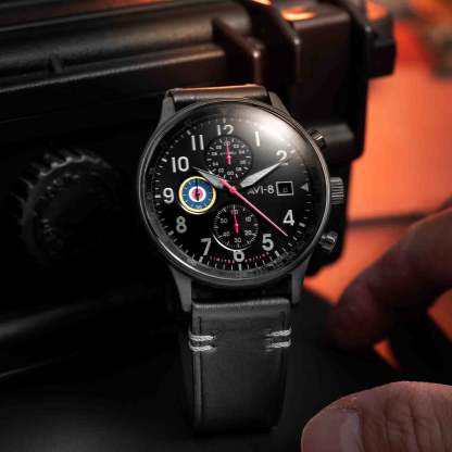 AVI-8 Hawker Hurricane Classic Chronograph Night Reaper Limited Edition-TIME.SHOP