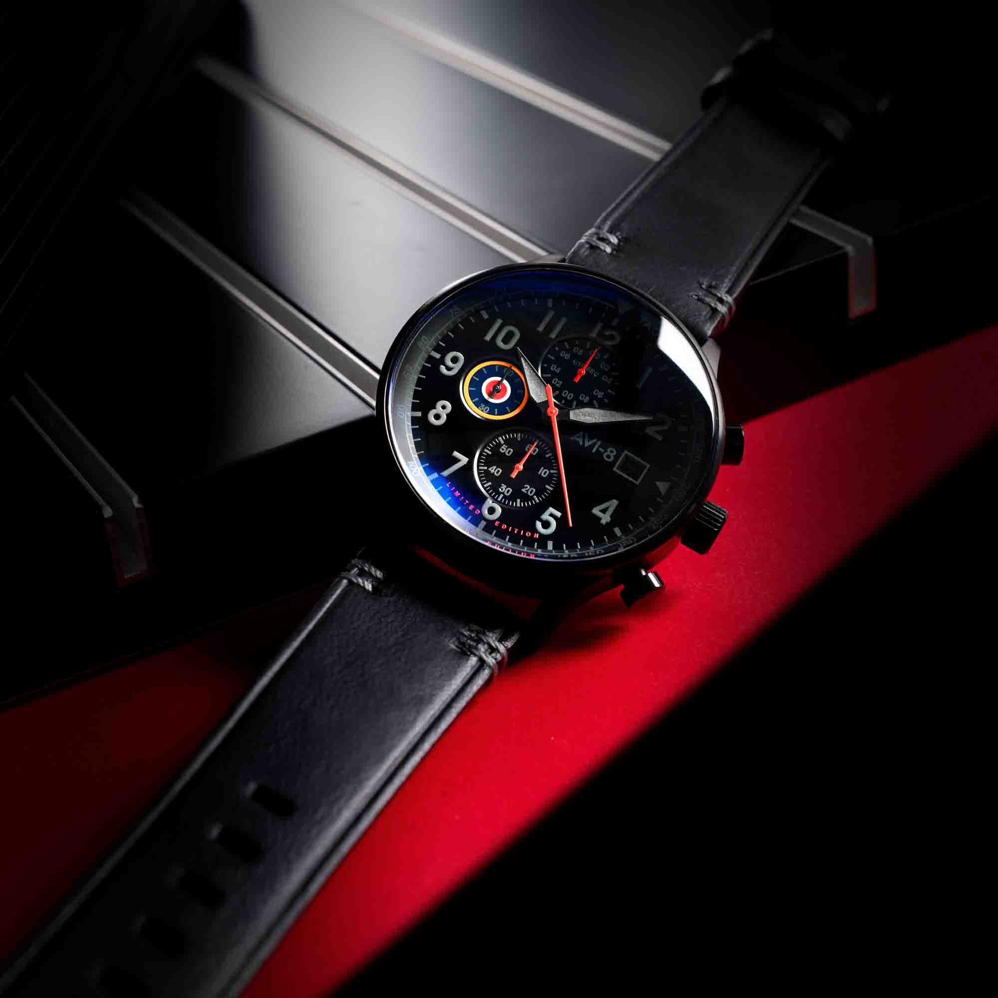 AVI-8 Hawker Hurricane Classic Chronograph Night Reaper Limited Edition-TIME.SHOP