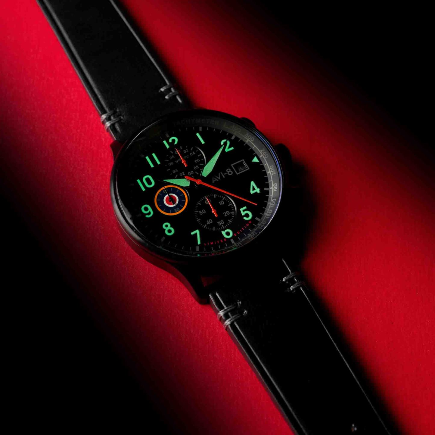 AVI-8 Hawker Hurricane Classic Chronograph Night Reaper Limited Edition-TIME.SHOP