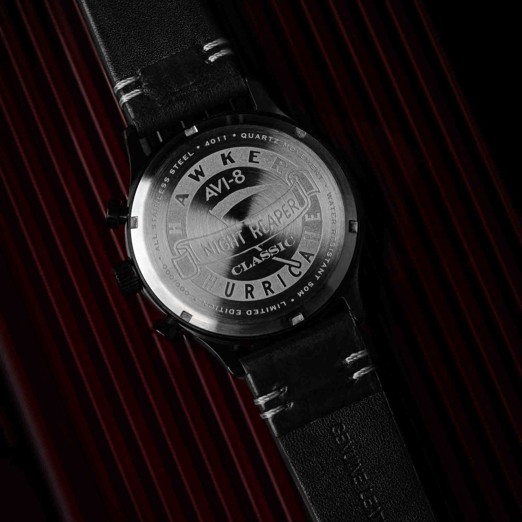AVI-8 Hawker Hurricane Classic Chronograph Night Reaper Limited Edition-TIME.SHOP