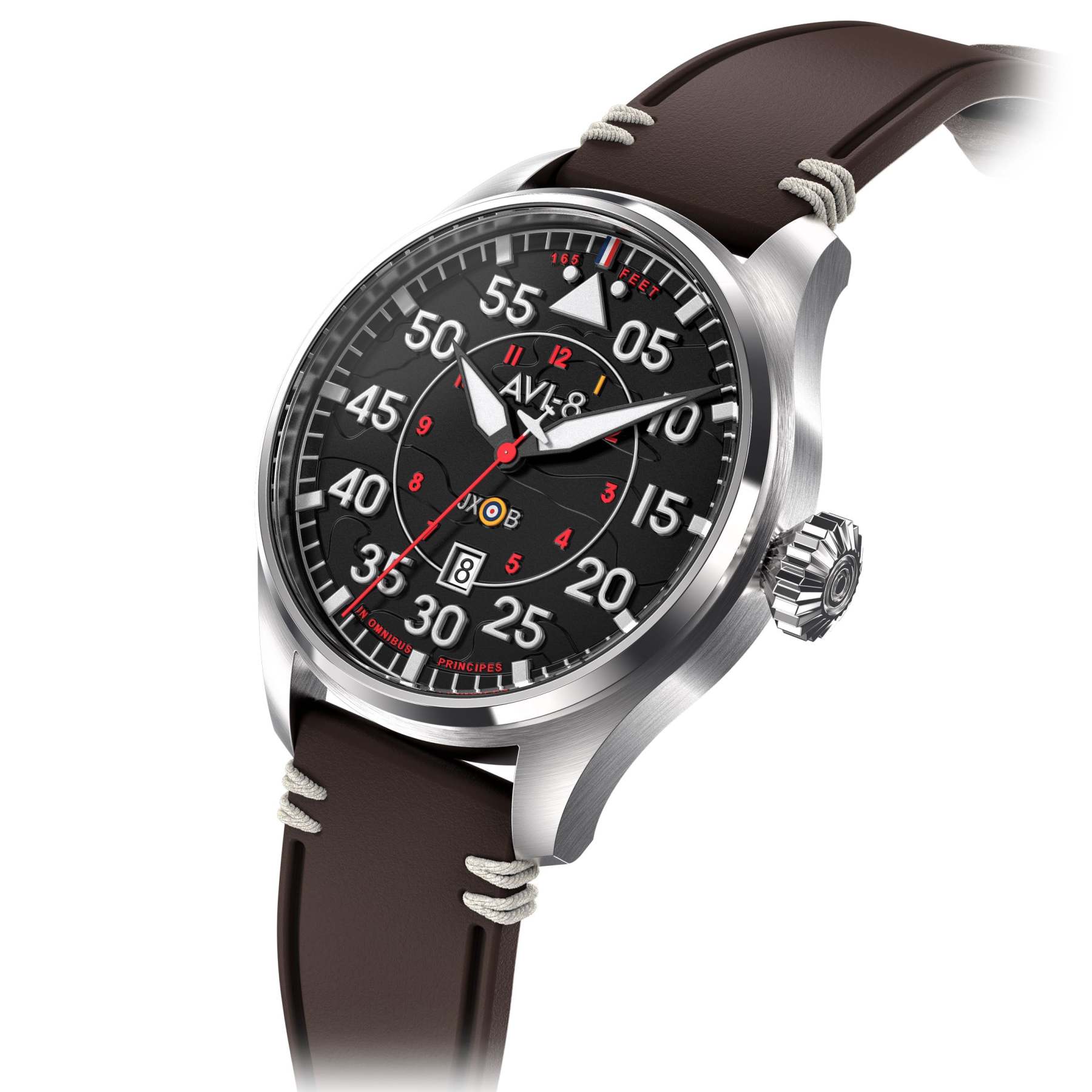 AVI-8 Hawker Hurricane Clowes Automatic Black Brown-TIME.SHOP