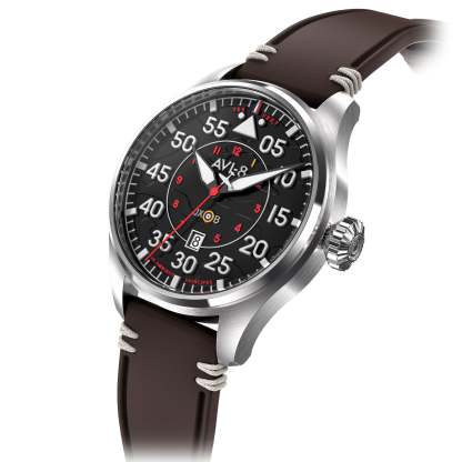 AVI-8 Hawker Hurricane Clowes Automatic Black Brown-TIME.SHOP