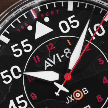 AVI-8 Hawker Hurricane Clowes Automatic Black Brown-TIME.SHOP