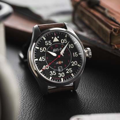 AVI-8 Hawker Hurricane Clowes Automatic Black Brown-TIME.SHOP