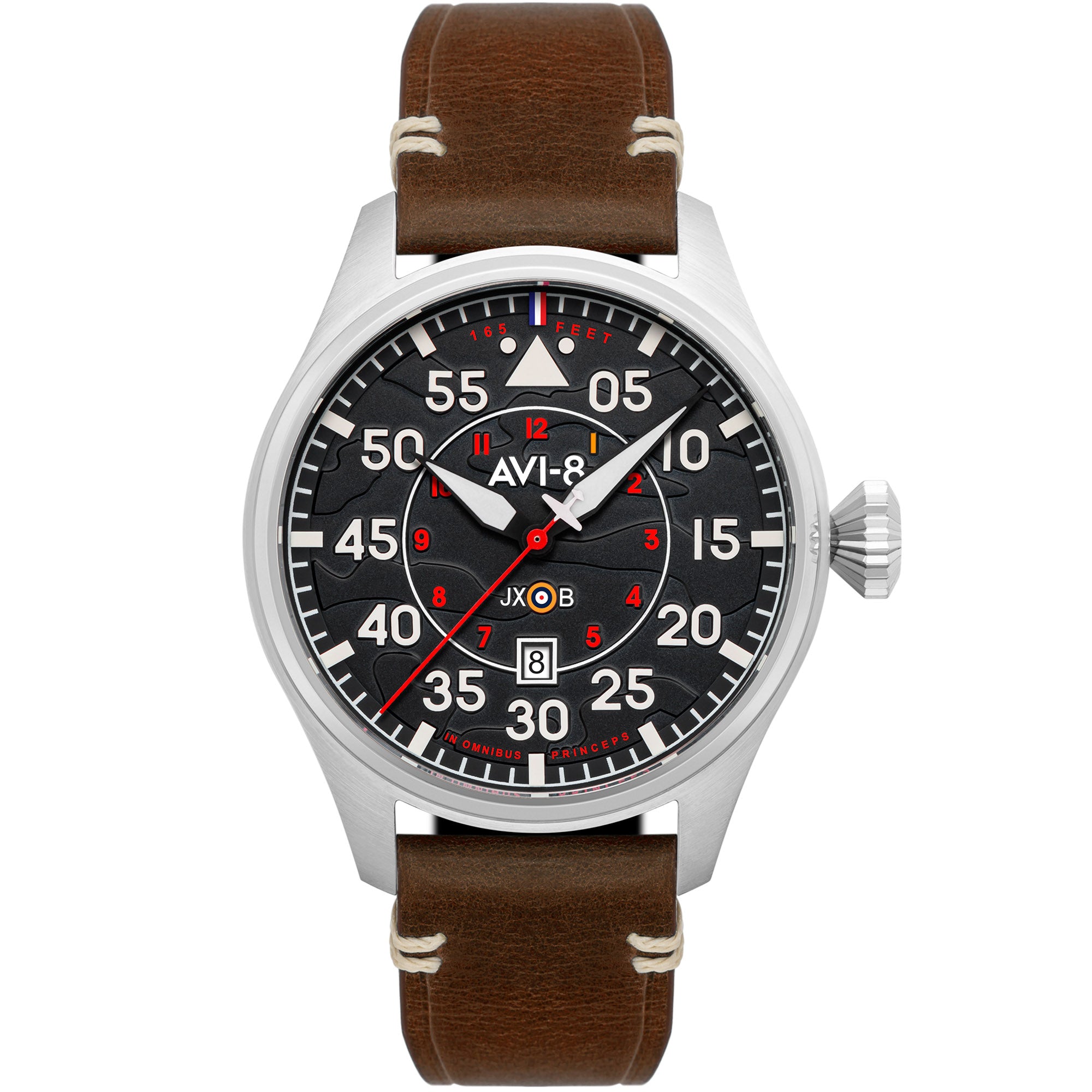 AVI-8 Hawker Hurricane Clowes Automatic Black Brown-TIME.SHOP