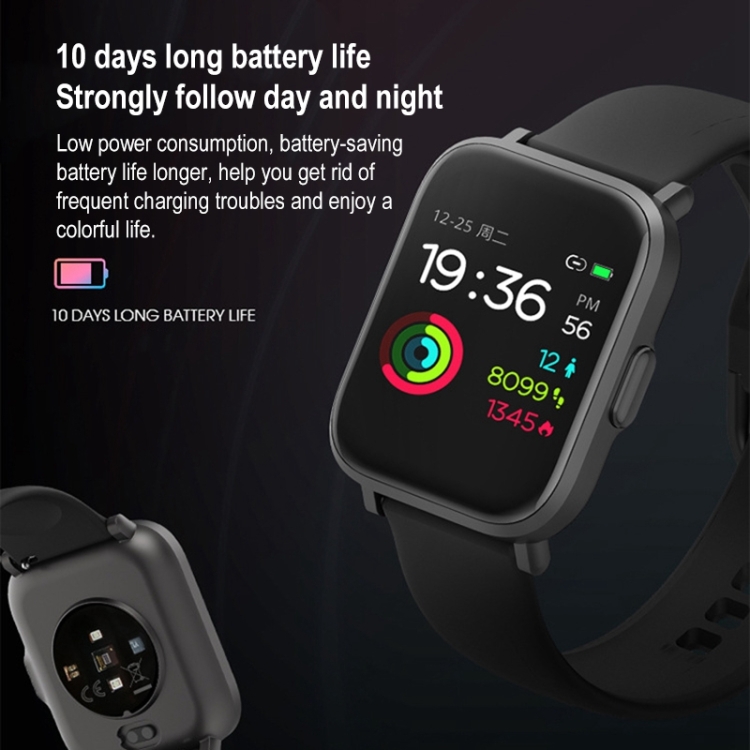 CS201 Fashion Sports IP68 Waterproof Smart Bluetooth Watch, Support Heart Rate Monitoring & Blood Oxygen Monitoring & Sleep Monitoring & Exercise Monitoring-TIME.SHOP