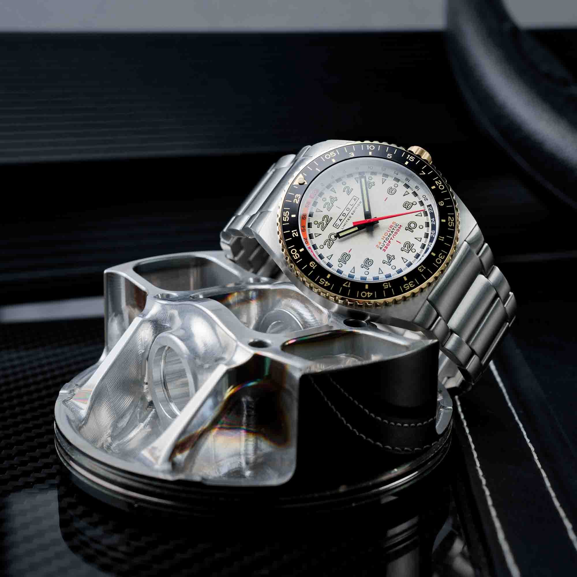 Cadola Dog Leg Automatic Chalk White-TIME.SHOP