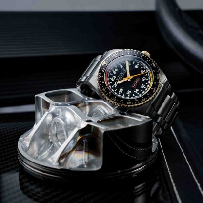 Cadola Dog Leg Automatic Machined Black-TIME.SHOP