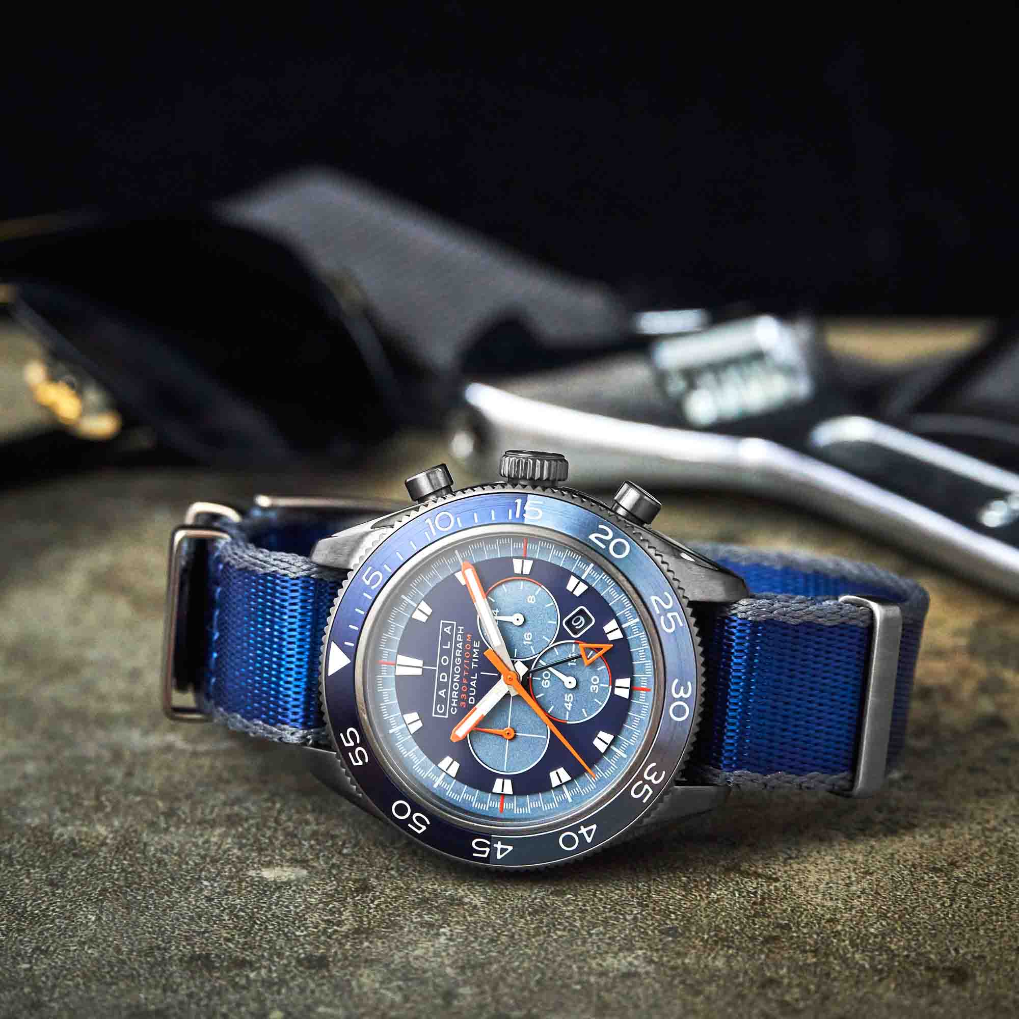 Cadola Ahrens Chronograph Atlantic Blue-TIME.SHOP