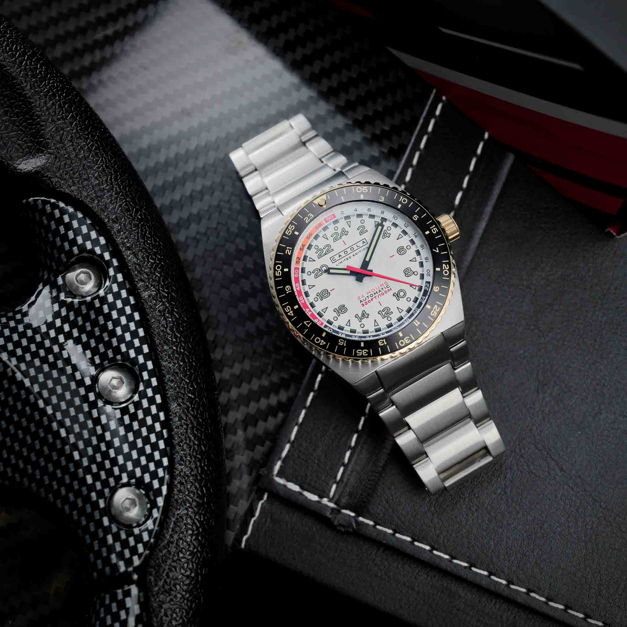 Cadola Dog Leg Automatic Chalk White-TIME.SHOP