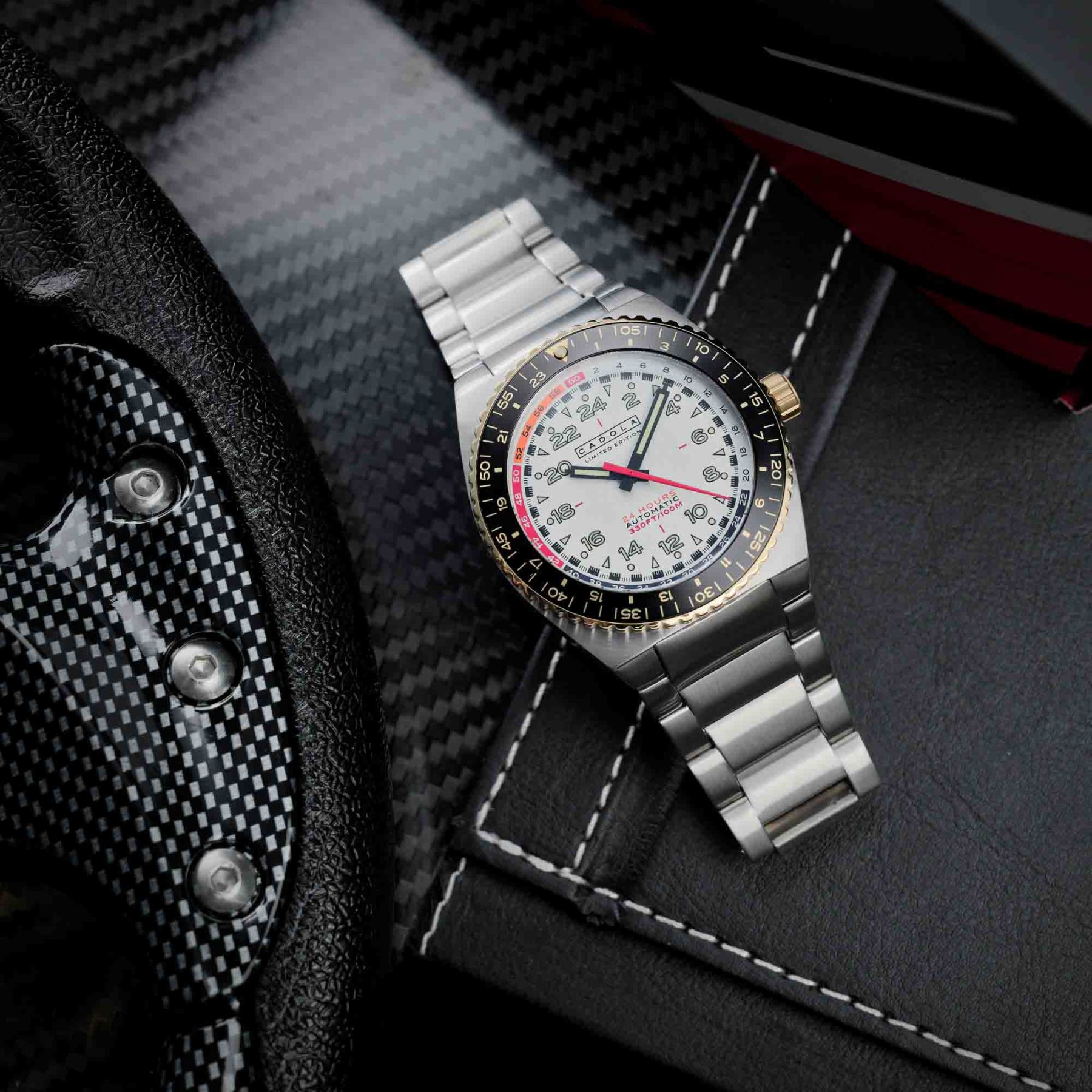 Cadola Dog Leg Automatic Chalk White-TIME.SHOP