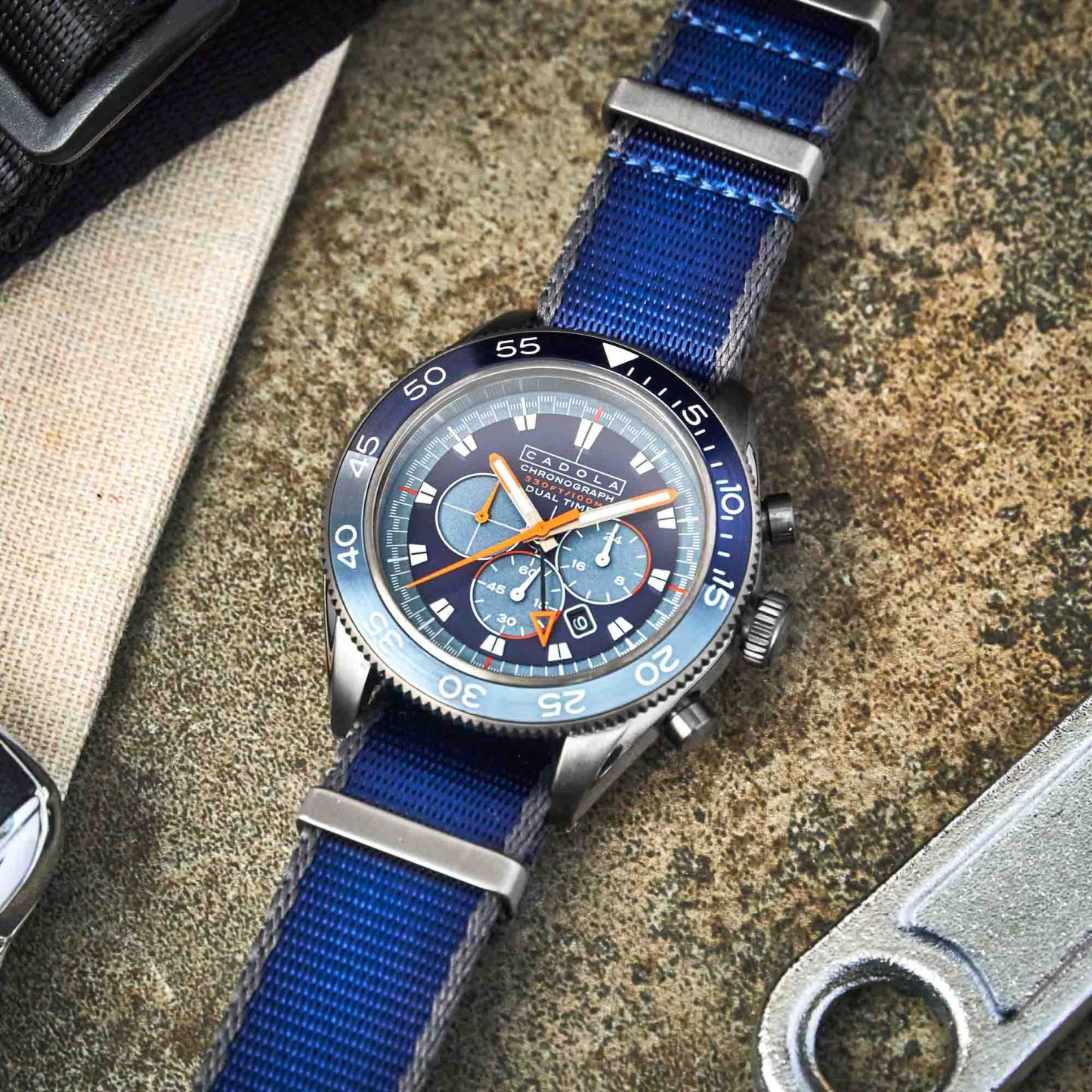 Cadola Ahrens Chronograph Atlantic Blue-TIME.SHOP