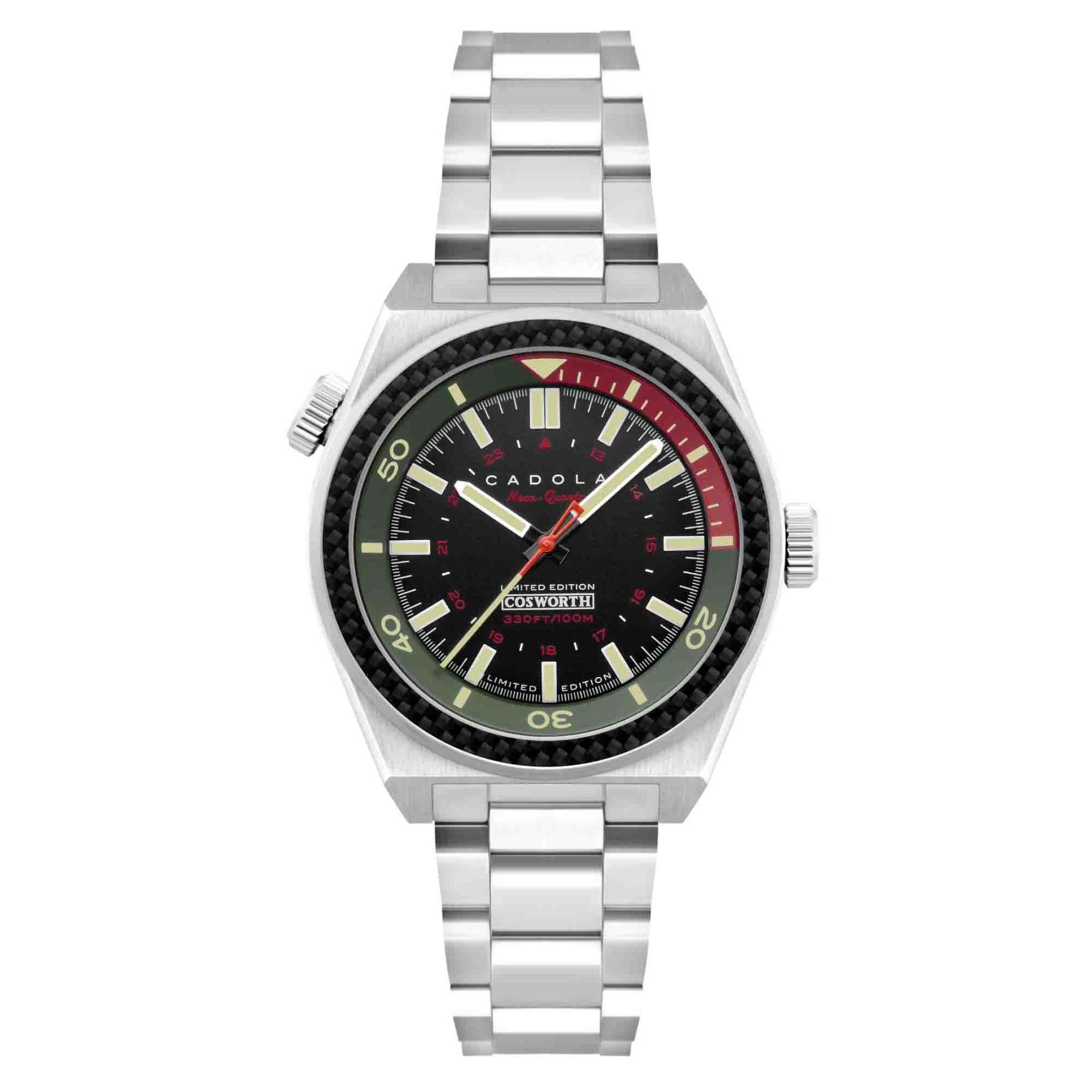 Cadola Cosworth Costin Meca Quartz Pitstop Black-TIME.SHOP