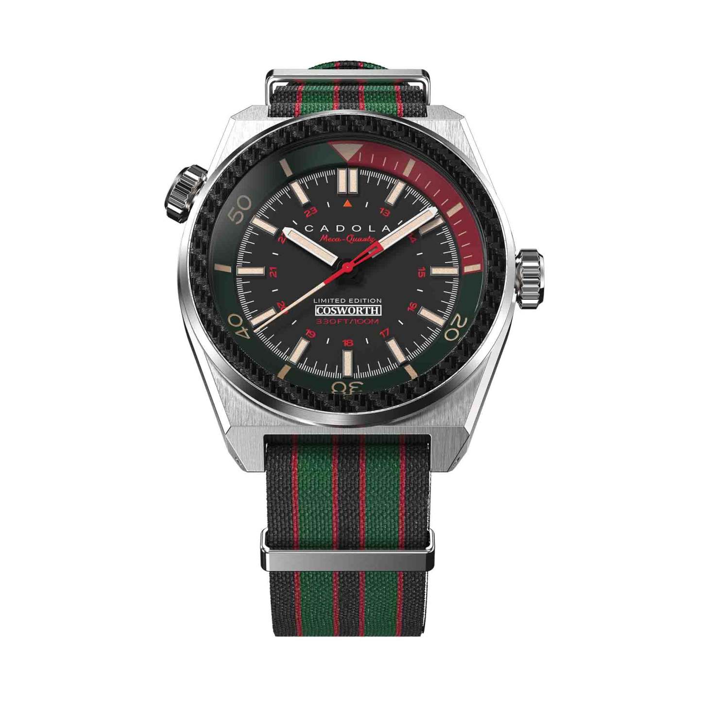 Cadola Cosworth Costin Meca Quartz Pitstop Black-TIME.SHOP