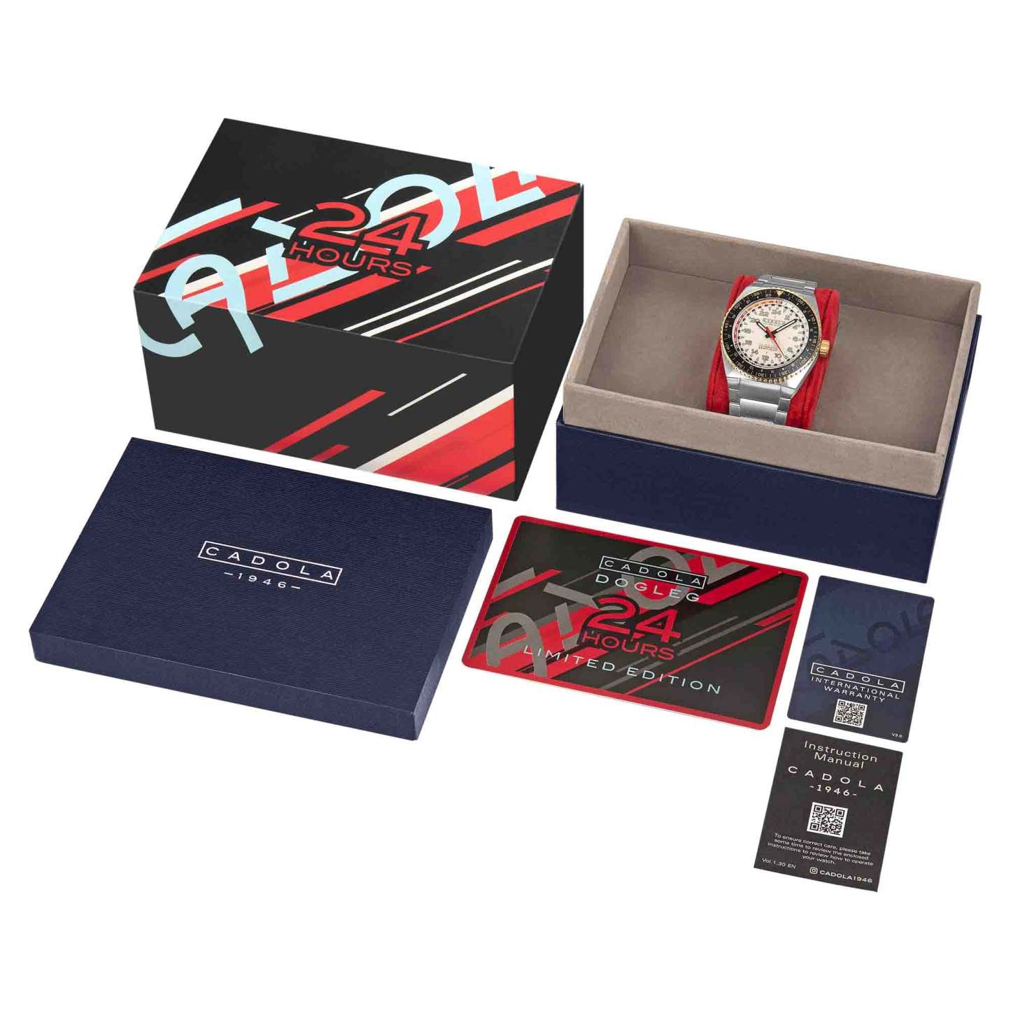 Cadola Dog Leg Automatic Chalk White-TIME.SHOP