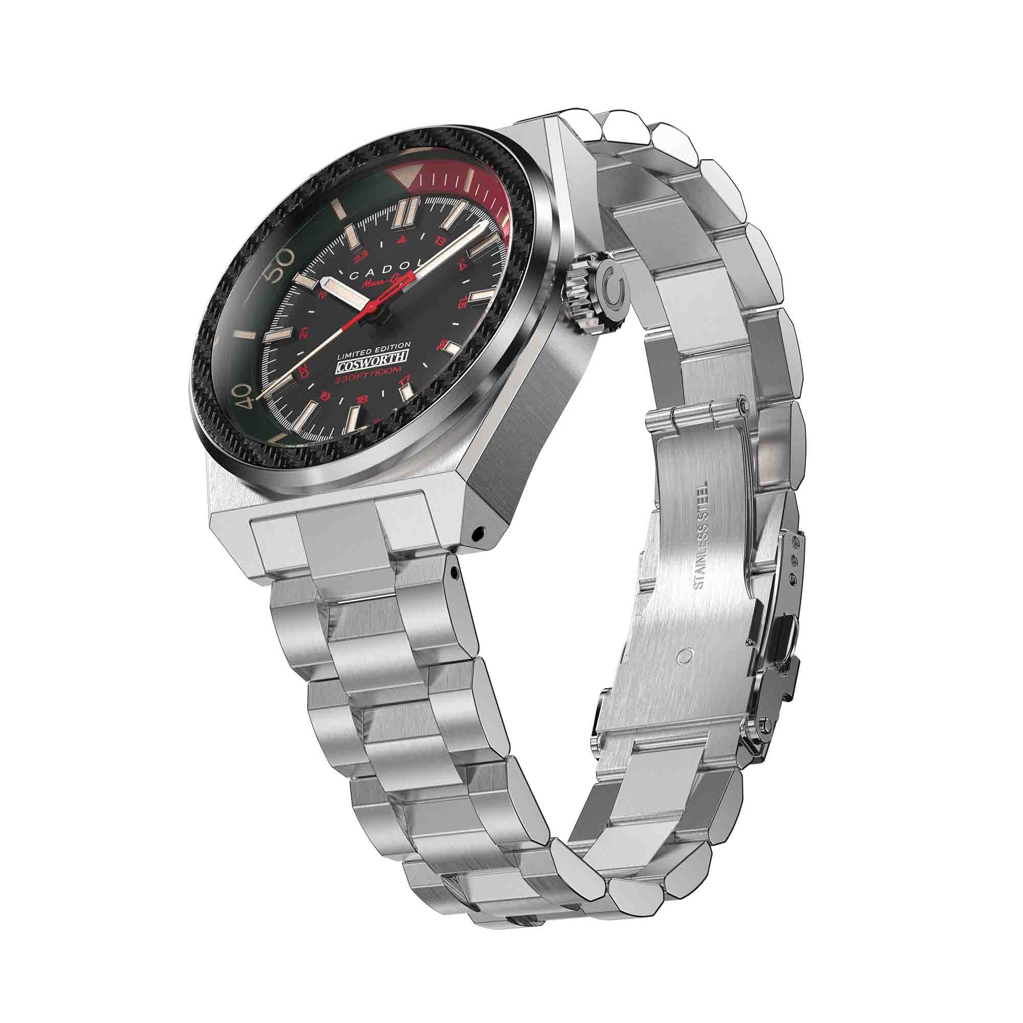 Cadola Cosworth Costin Meca Quartz Pitstop Black-TIME.SHOP