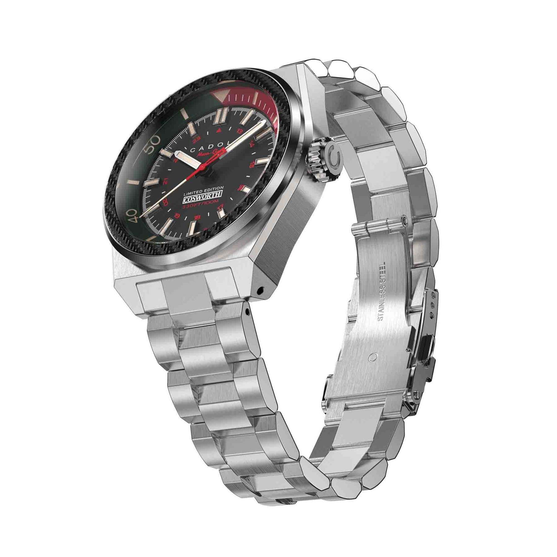 Cadola Cosworth Costin Meca Quartz Pitstop Black-TIME.SHOP