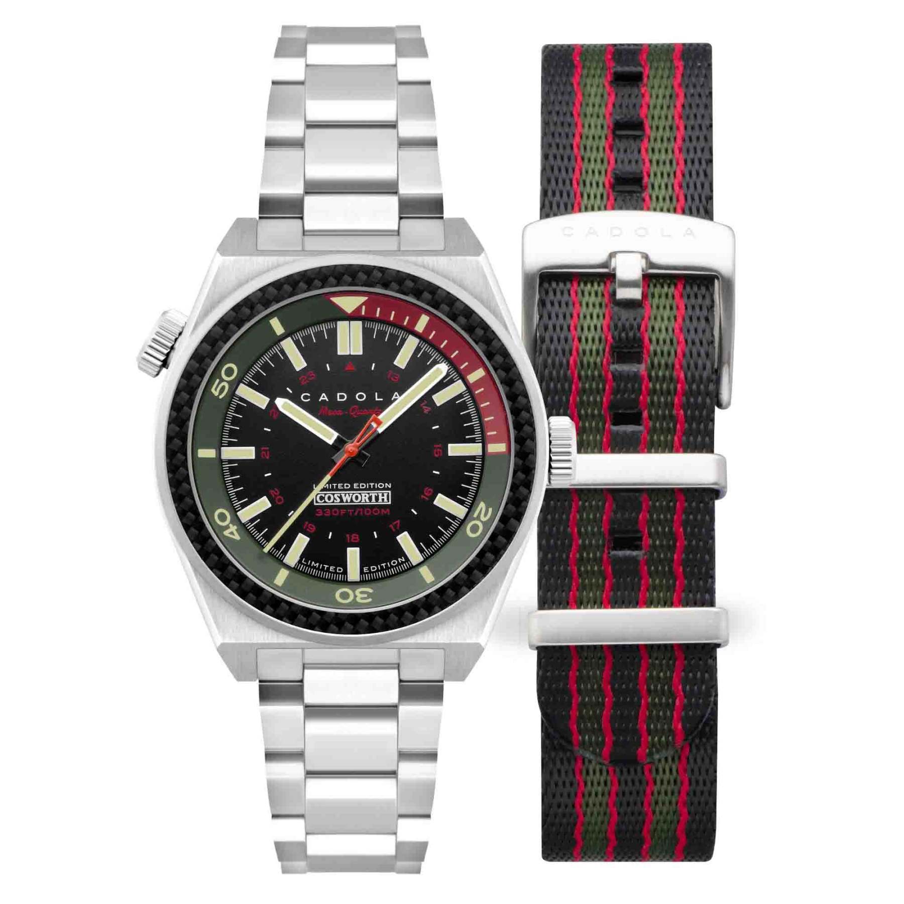 Cadola Cosworth Costin Meca Quartz Pitstop Black-TIME.SHOP