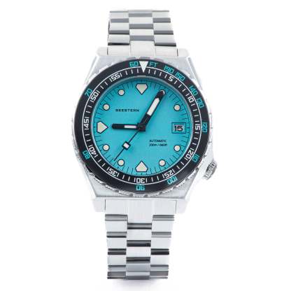 Seestern Vintage 407 600T Light Blue Dial Ceramic Bezel-TIME.SHOP