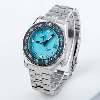 Seestern Vintage 407 600T Light Blue Dial Ceramic Bezel-TIME.SHOP