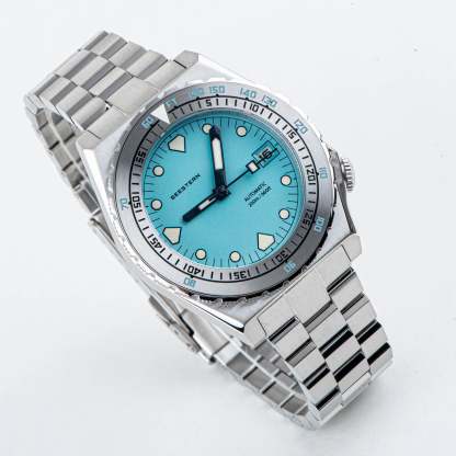Seestern Vintage 407 600T Light Blue Dial Ceramic Bezel-TIME.SHOP