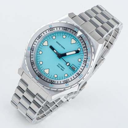 Seestern Vintage 407 600T Light Blue Dial Ceramic Bezel-TIME.SHOP