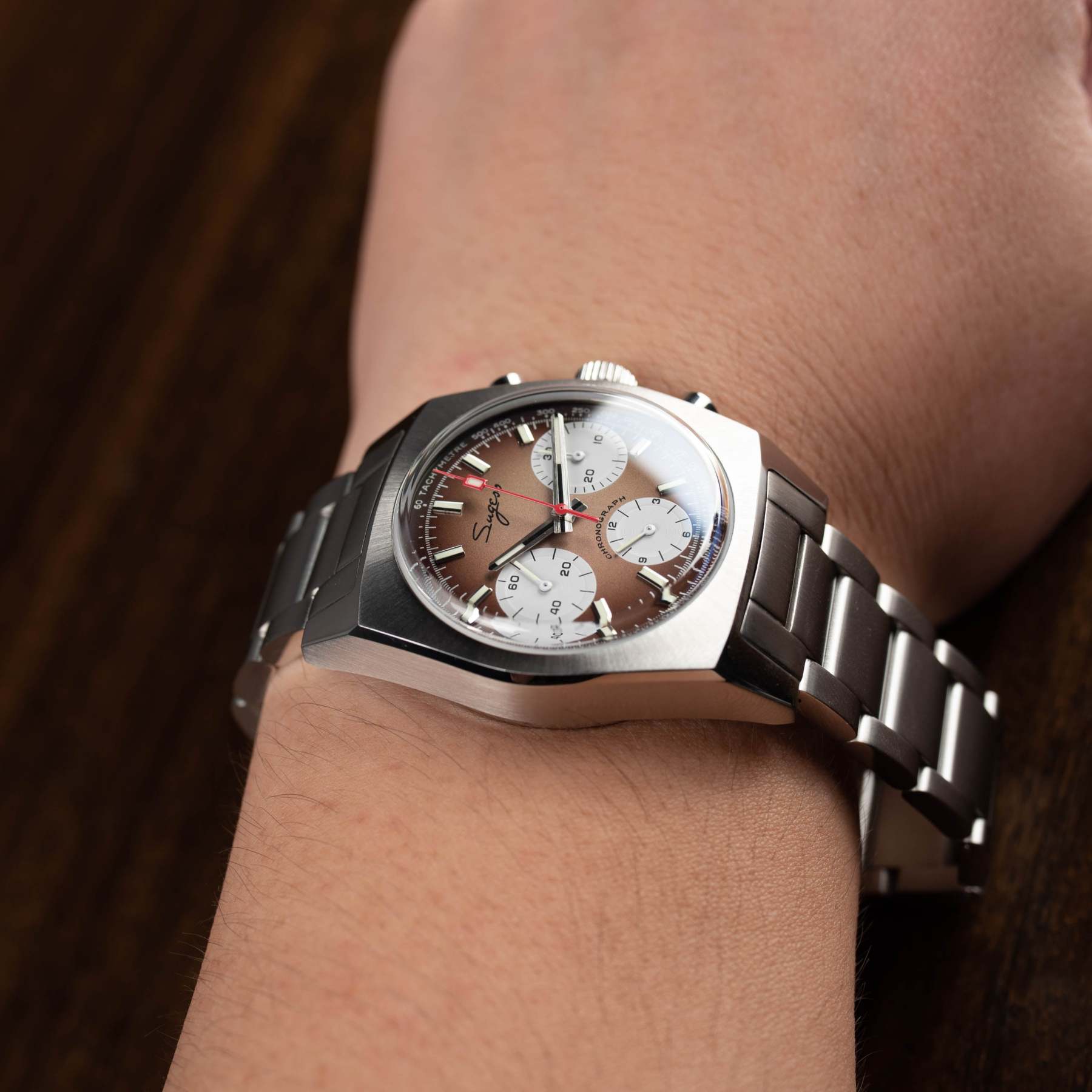 Chrono Heritage S419 Chronograph Smoke Fume Dial-TIME.SHOP