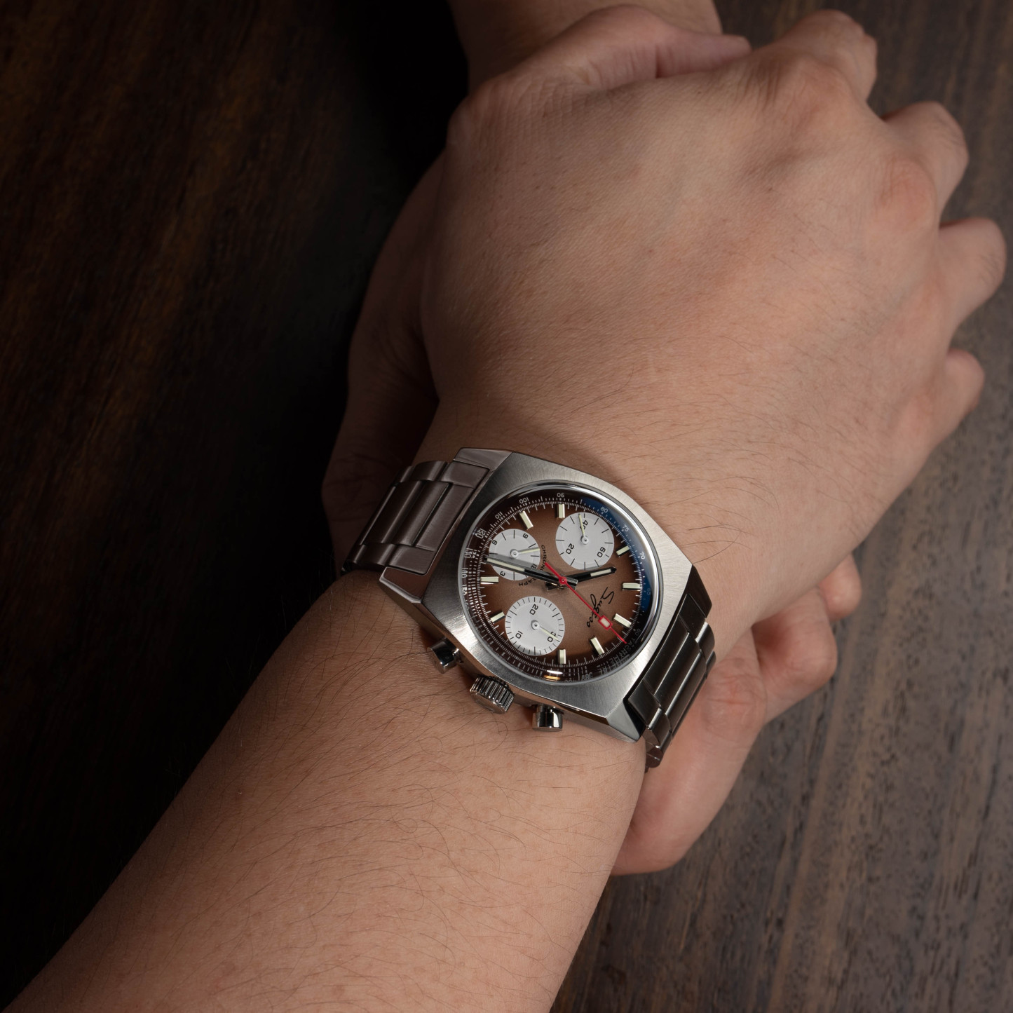 Chrono Heritage S419 Chronograph Smoke Fume Dial-TIME.SHOP