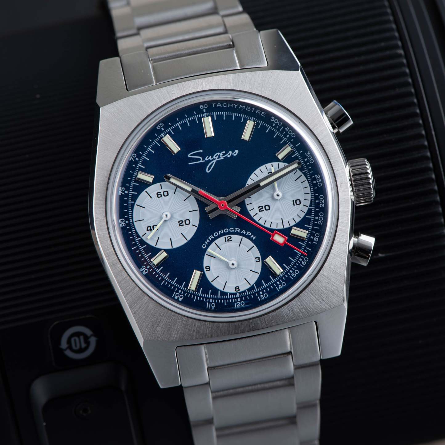 Chrono Heritage S419 Chronograph Blue Panda Dial-TIME.SHOP