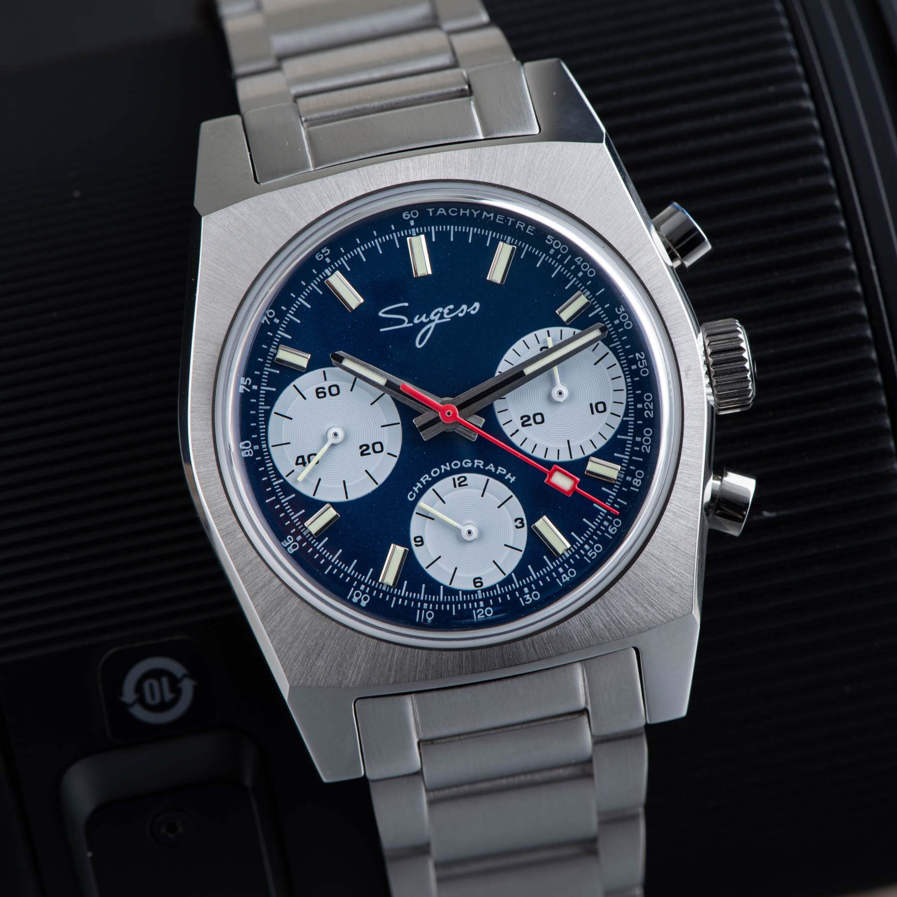 Chrono Heritage S419 Chronograph Blue Panda Dial-TIME.SHOP